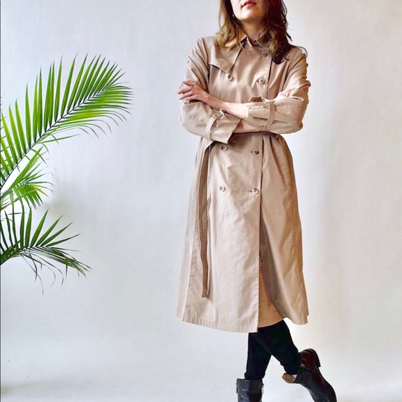 ✨HP✨ London Fog Tan Trench Coat Sz 14P EUC - Picture 2 of 8